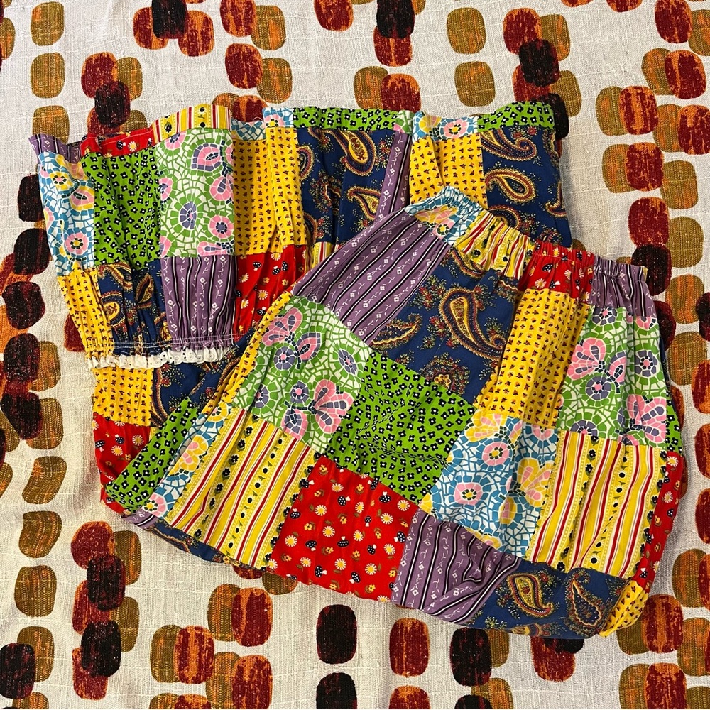 1970’s authentic patchwork long skirt